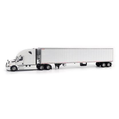 Model of a 5th Gen Freightliner Cascadia with 53' Great Dane Everest Reefer Trailer on a White Background