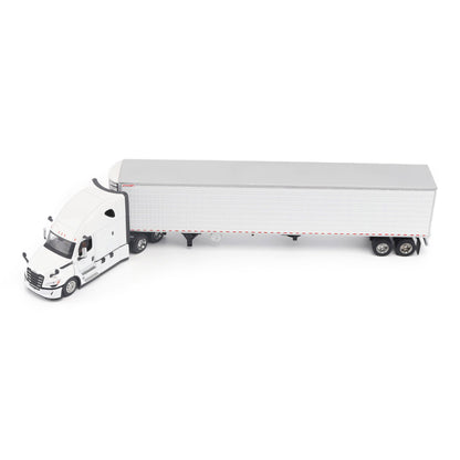 Model of a 5th Gen Freightliner Cascadia with 53' Great Dane Everest Reefer Trailer on a White Background