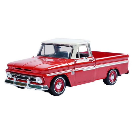 1966 Chevrolet C-10 Fleetside Pickup Truck (Red/White)