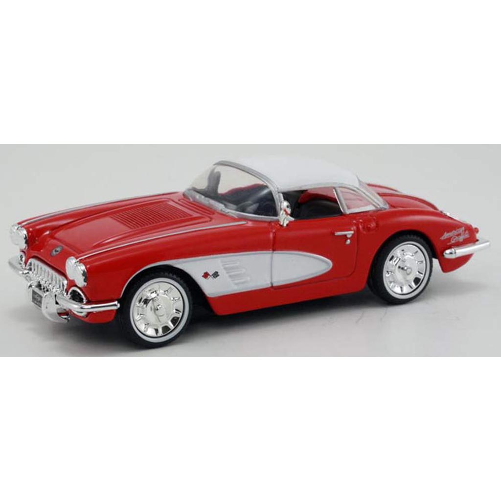 1958 Chevy Corvette Hard Top Convertible (Red/White)