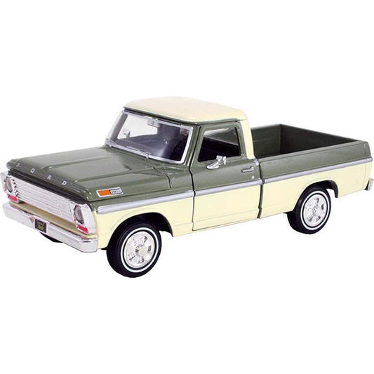 1969 Ford F-100 Pickup Truck (Cream/Light Green)