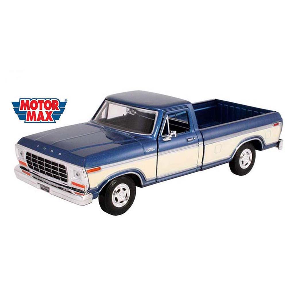 1979 Ford F-150 Custom Pickup Truck (Blue/Cream)