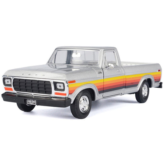 1979 Ford F-150 Custom Pickup Truck (Silver/Orange)