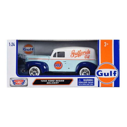 1940 Ford Sedan Delivery (Light Blue/White) "Gulf Oil"