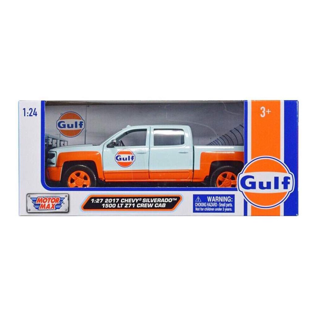 2017 Chevy Silverado 1500 LT Z71 Pickup Truck "Gulf Oil" (Light Blue/Orange)