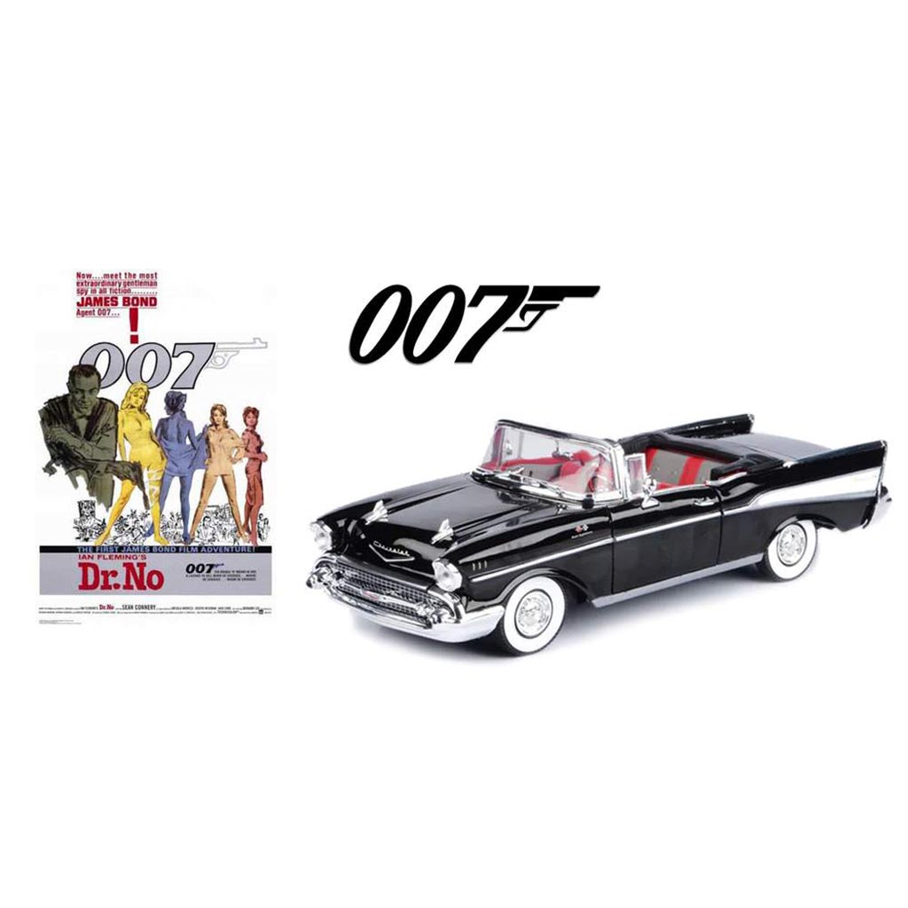 1957 Chevy Bel Air Convertible (Black) "James Bond - 007 - Dr. No"