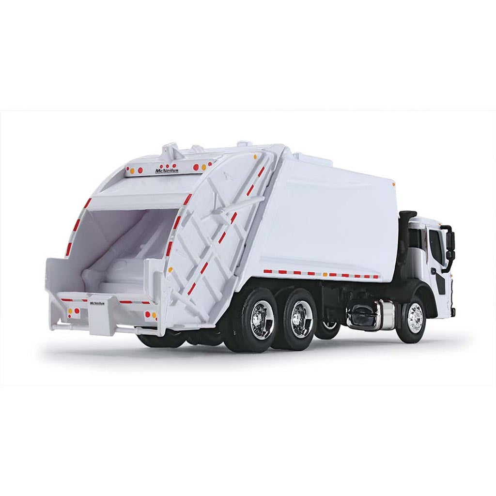 Mack LR with McNeilus Meridian Rear Load Garbage Truck (White)