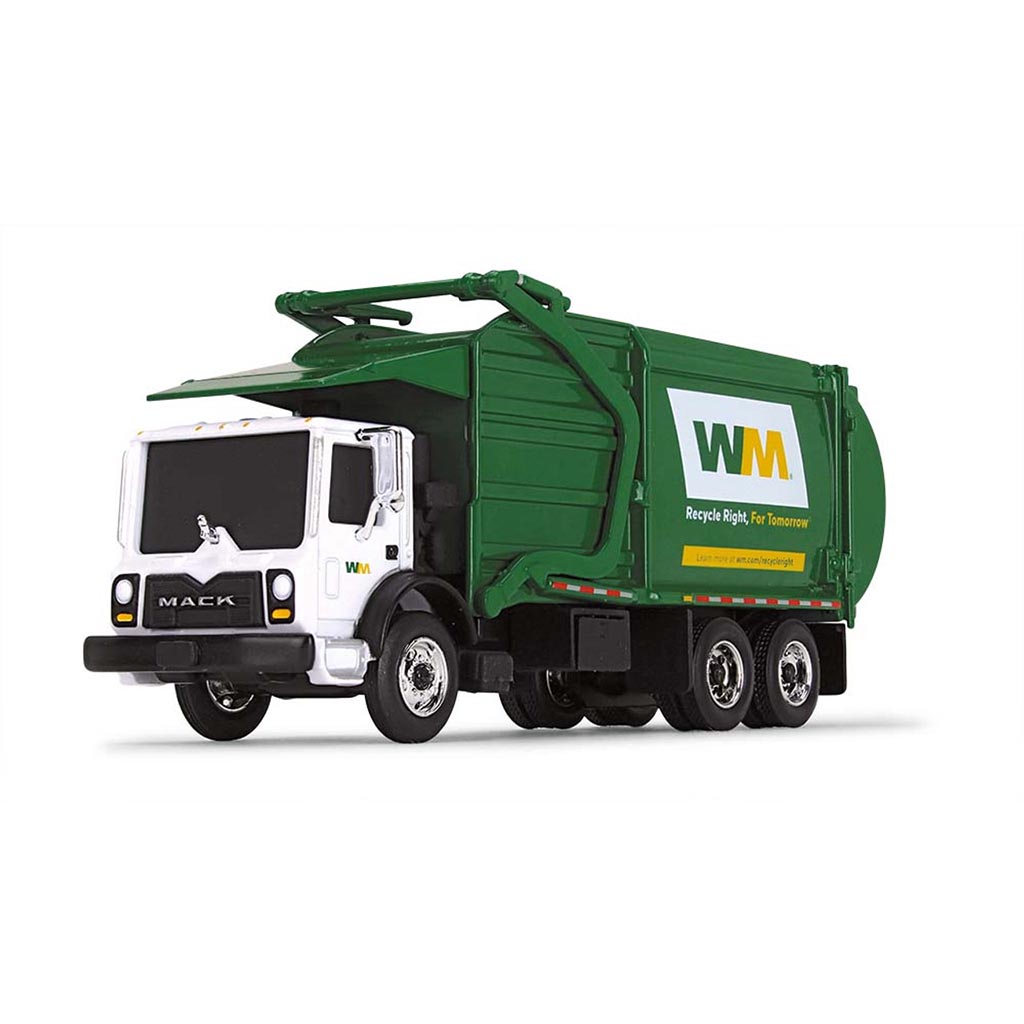 Mack TerraPro with Front Load Garbage Truck "WM - Waste Management" (White/Green)