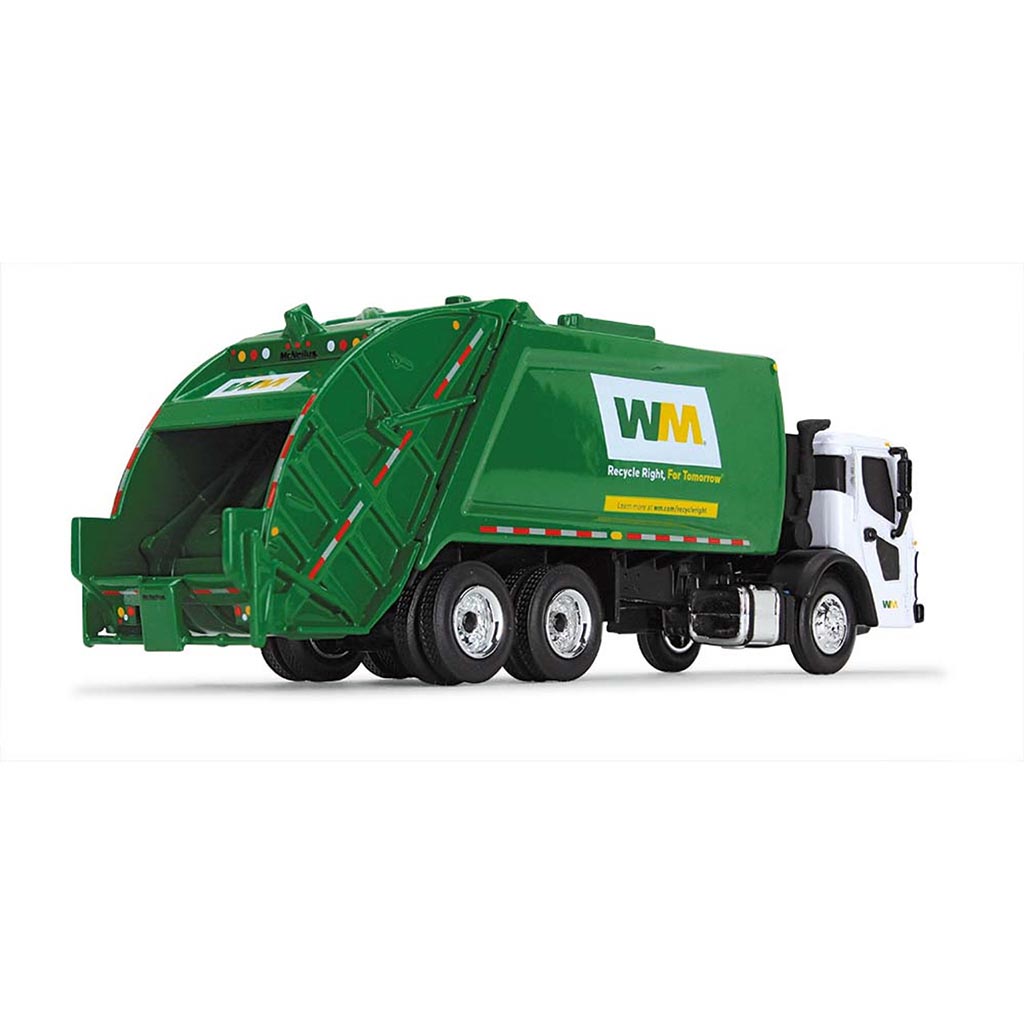 Mack LR with McNeilus Meridian Rear Load Garbage Truck "WM - Waste Management" (White/Green)