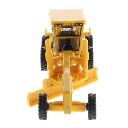 Model of a Caterpillar 163H Motor Grader on a White Background