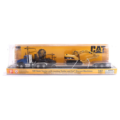 Model truck set in packaging with 'Cat' branding on a white background
