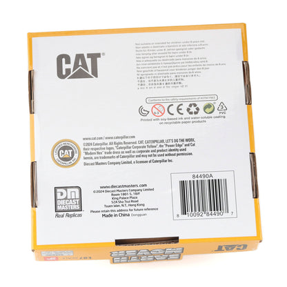 Bottom of Packaging with Legal Information, Diecast Masters & CAT logos with Barcode on a White Background