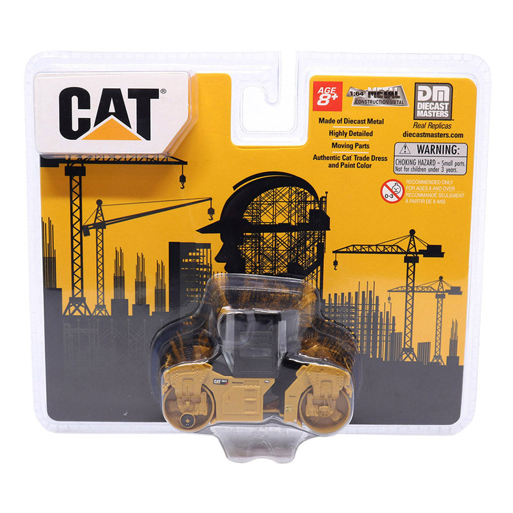 CAT branded packaged product in a clear blister pack with an orange and black printed card backing, containing a small metallic cylindrical component.