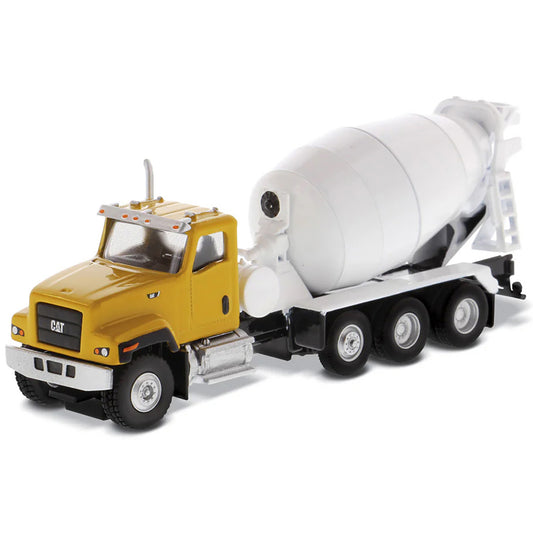 Caterpillar CT681 Concrete Ready-Mix Truck with McNeilus Bridgemaster Concrete Mixer Body (Yellow/White)