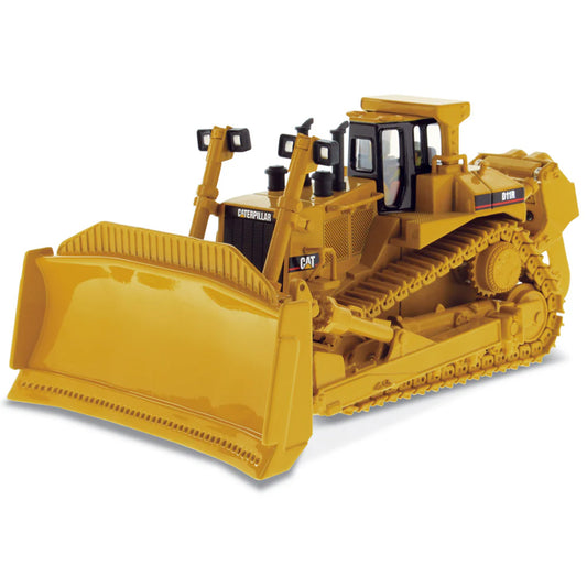 Model of a Caterpillar D11R Track-Type Dozer with Rear Ripper on a White Background
