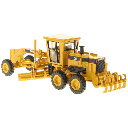Model of a Caterpillar Caterpillar 140H Road Grader Construction Vehicle on a White Background