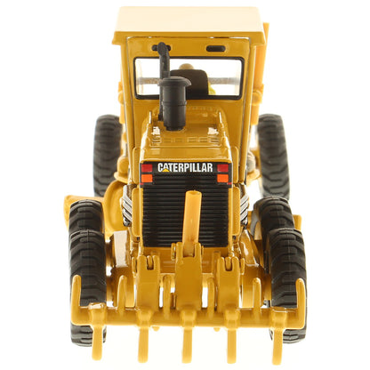 Model of a Caterpillar Caterpillar 140H Road Grader Construction Vehicle on a White Background