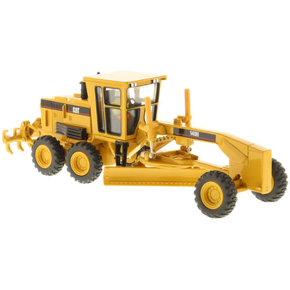 Model of a Caterpillar Caterpillar 140H Road Grader Construction Vehicle on a White Background