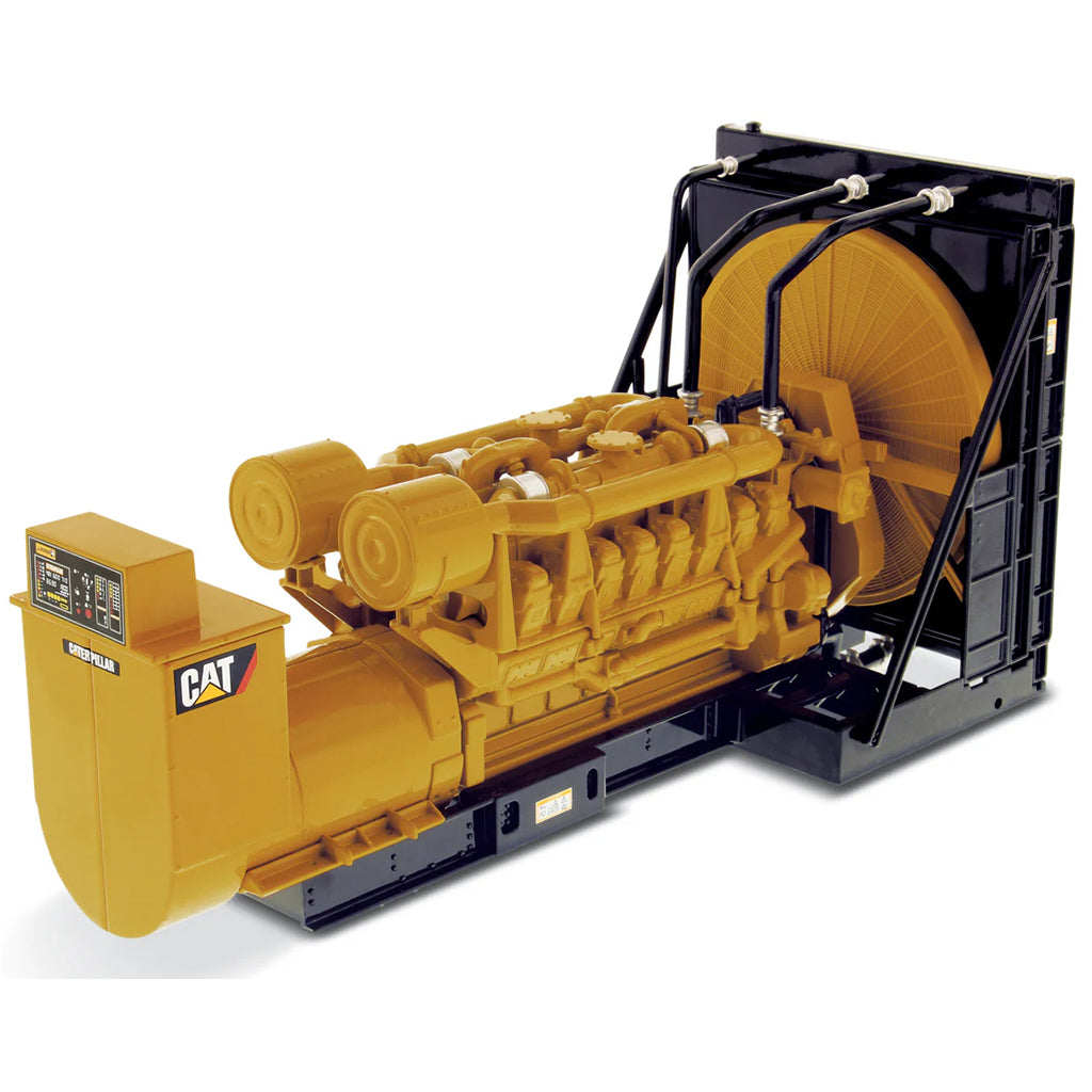 Model of a Caterpillar 3516B Package Generator Set on a White Background