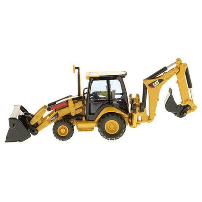 Model of a Caterpillar 420E IT Backhoe Loader on a White Background