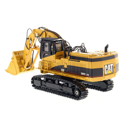 Model of a Caterpillar 365C Front Shovel on a White Background