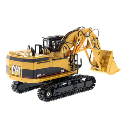 Model of a Caterpillar 365C Front Shovel on a White Background