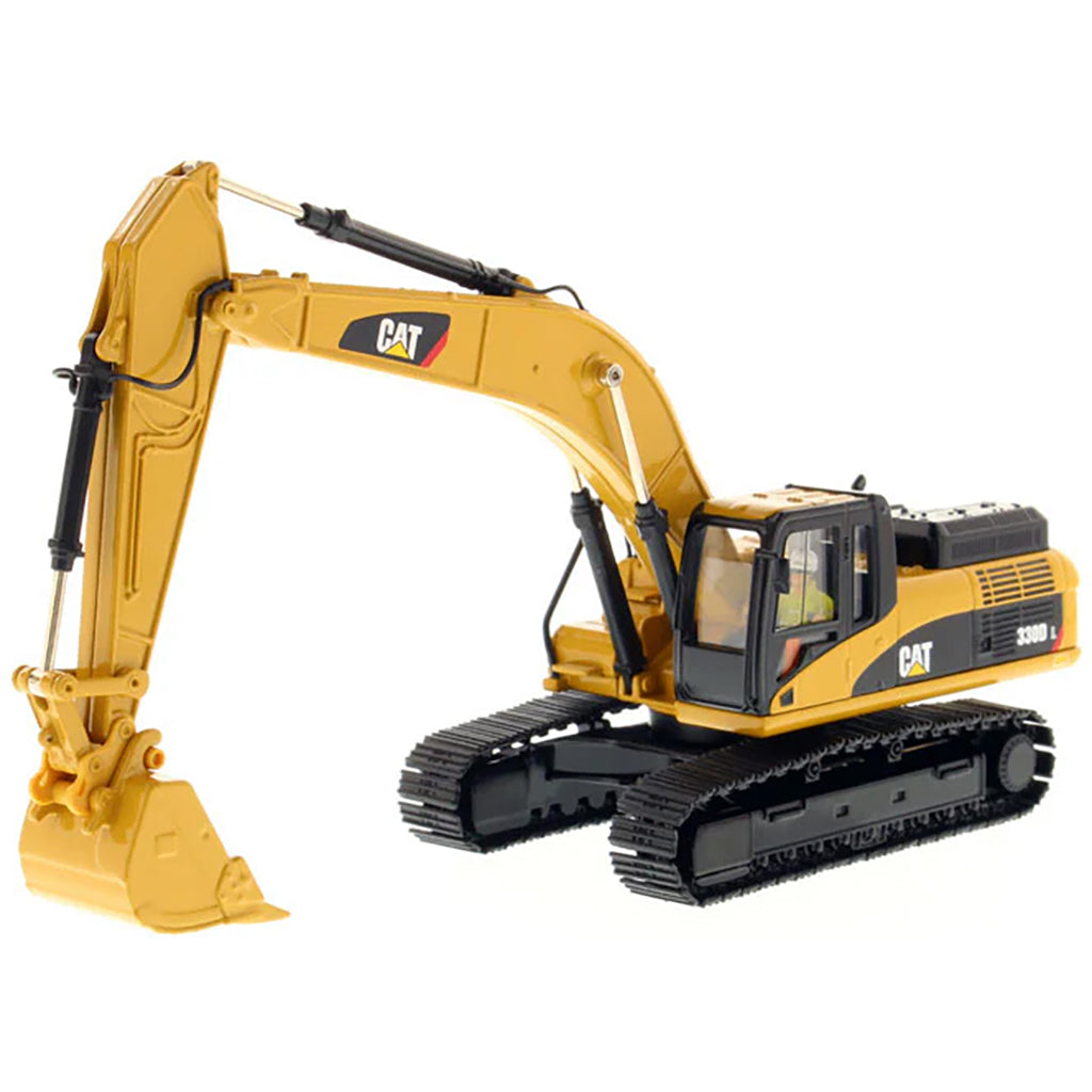 Model of a Caterpillar 330D L Hydraulic Excavator on a White Background