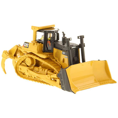 Model of a Caterpillar D9T Track-Type Dozer with Rear Ripper on a White Background