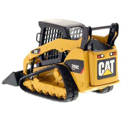 Model of a Caterpillar 299C compact track loader on a white background