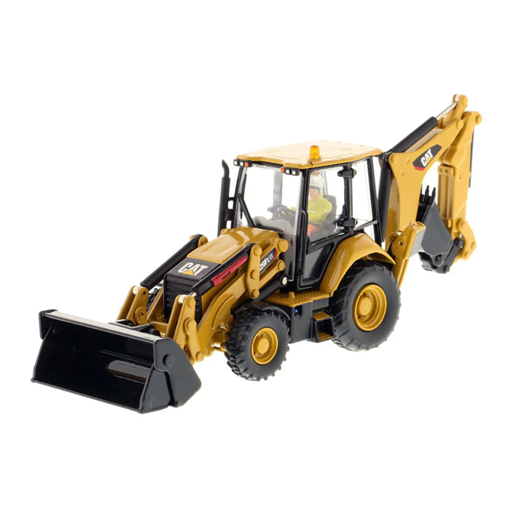 Model of a Caterpillar 420F2 IT Backhoe Loader on a White Background