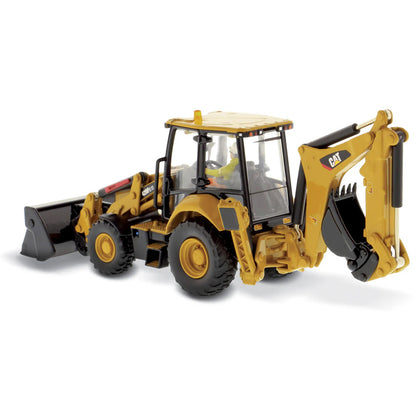 Model of a Caterpillar 420F2 IT Backhoe Loader on a White Background