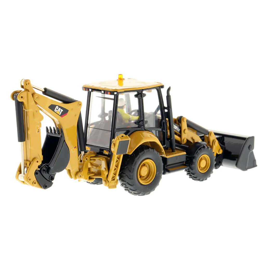 Model of a Caterpillar 420F2 IT Backhoe Loader on a White Background