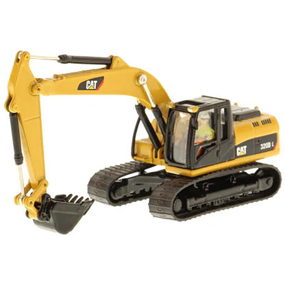 Model of a Caterpillar 320D L Hydraulic Excavator on a White Background