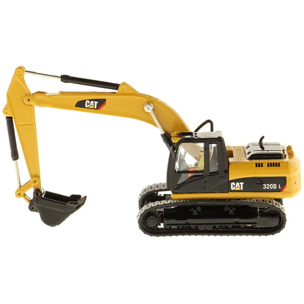 Model of a Caterpillar 320D L Hydraulic Excavator on a White Background