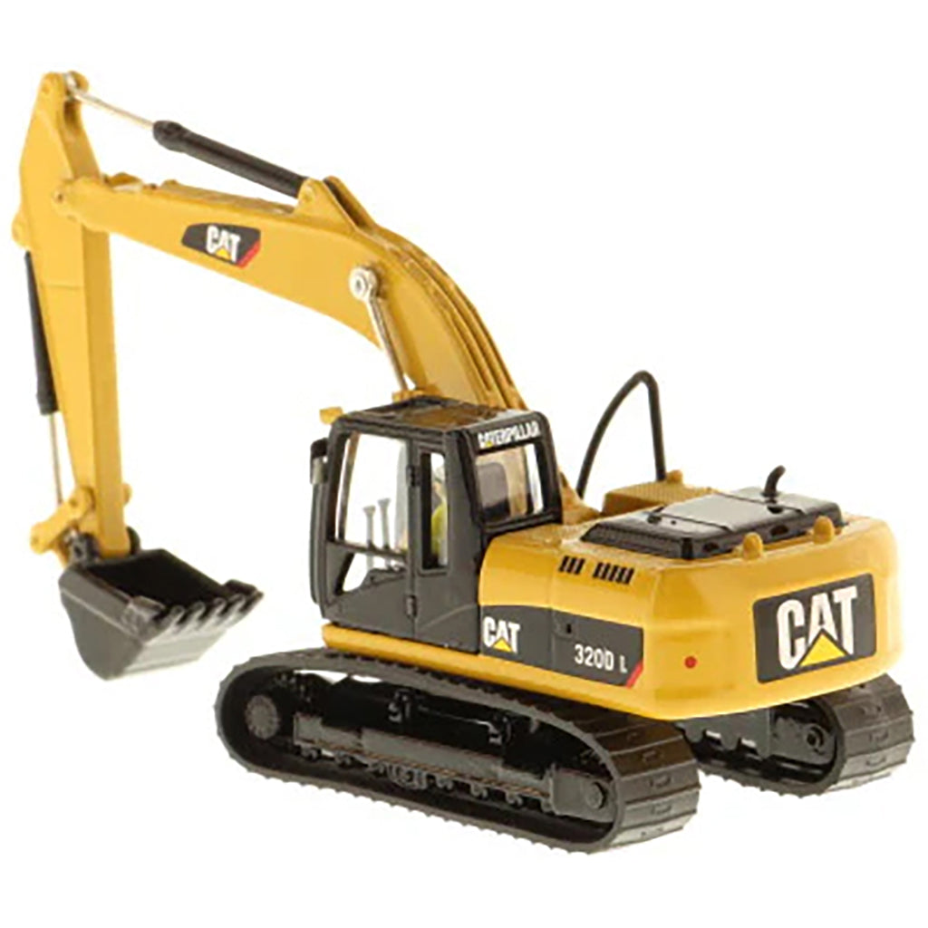 Model of a Caterpillar 320D L Hydraulic Excavator on a White Background
