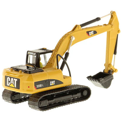 Model of a Caterpillar 320D L Hydraulic Excavator on a White Background