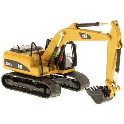 Model of a Caterpillar 320D L Hydraulic Excavator on a White Background