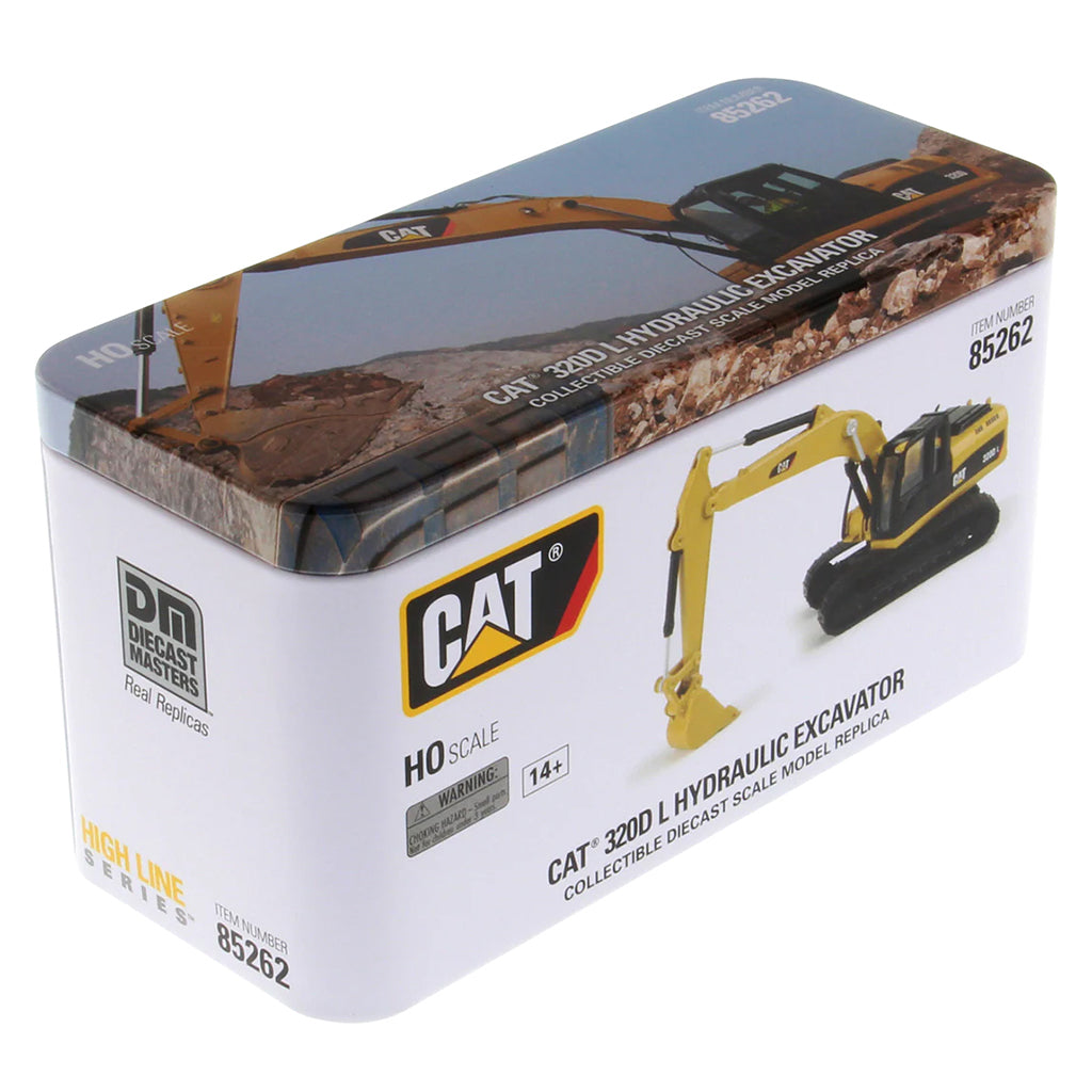 Model of a Caterpillar 320D L Hydraulic Excavator on a White Background