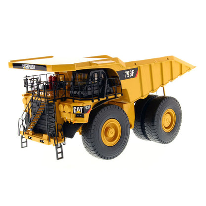 Model of a Caterpillar 793F Mining Dump Truck on a White Background