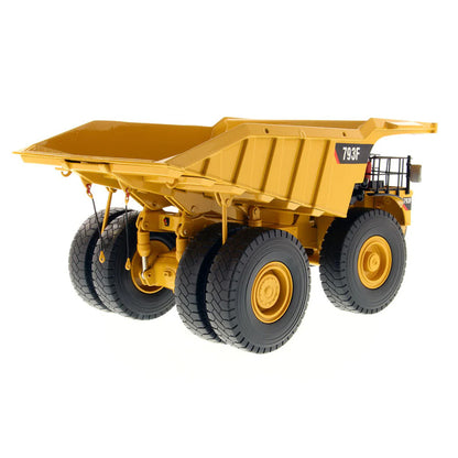 Model of a Caterpillar 793F Mining Dump Truck on a White Background