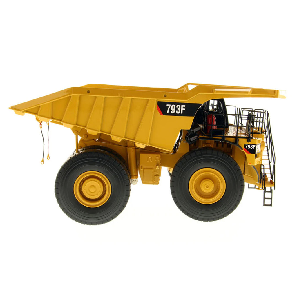 Model of a Caterpillar 793F Mining Dump Truck on a White Background