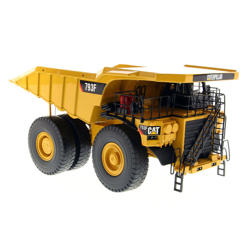 Model of a Caterpillar 793F Mining Dump Truck on a White Background