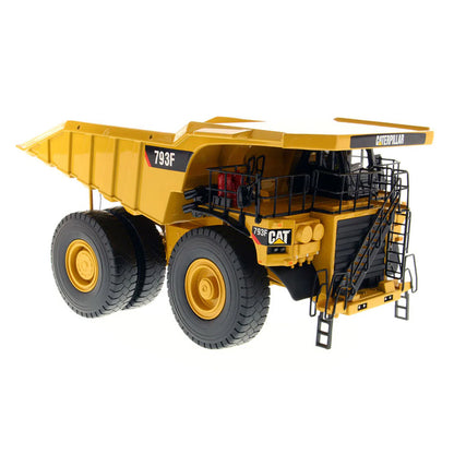 Model of a Caterpillar 793F Mining Dump Truck on a White Background