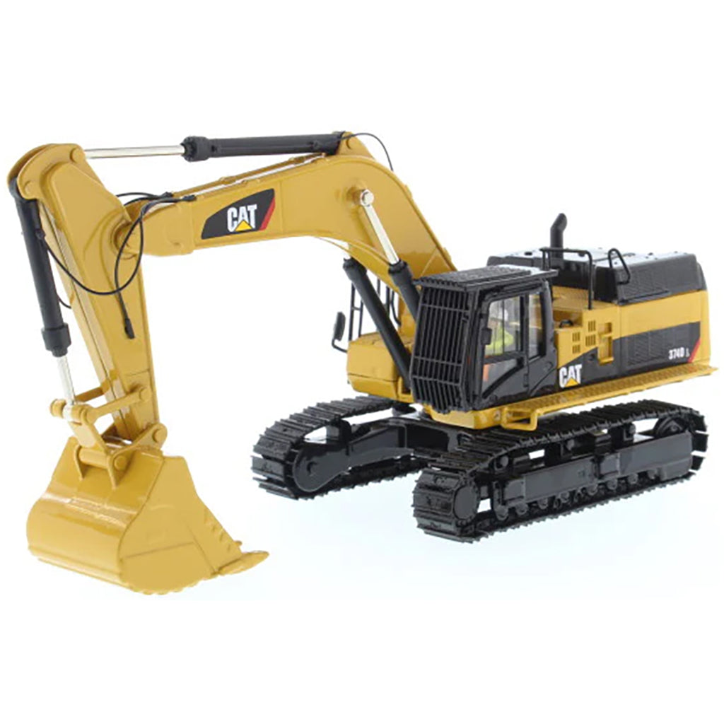 Model of a Caterpillar 374D L Hydraulic Excavator on a White Background