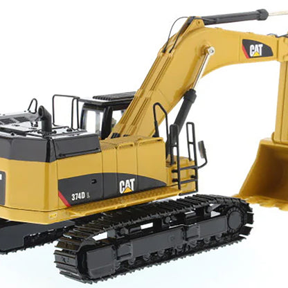 Model of a Caterpillar 374D L Hydraulic Excavator on a White Background