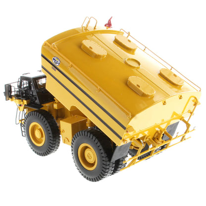 Model of a Caterpillar MWT30 Mega Mining Water Tank Truck on a White Background