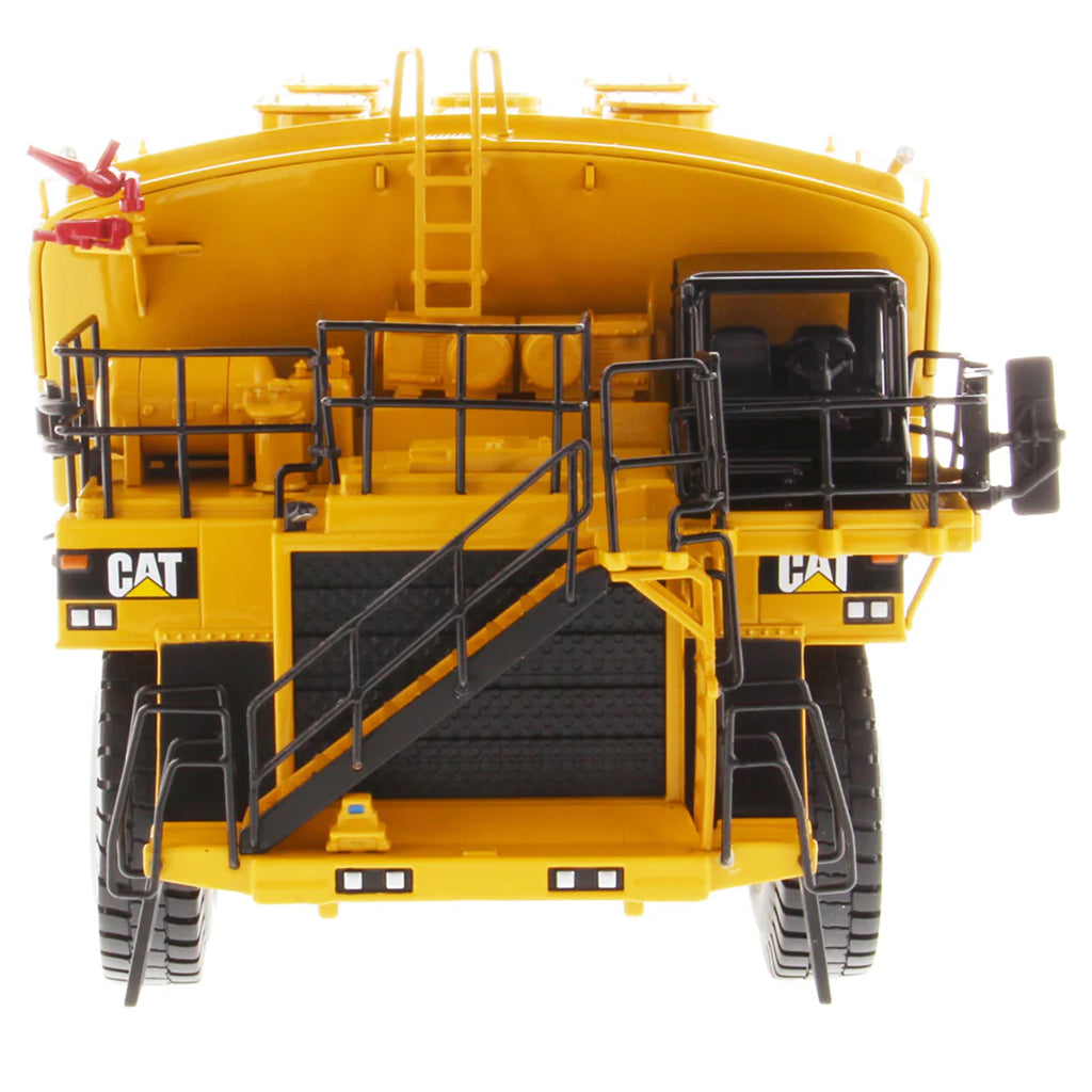 Model of a Caterpillar MWT30 Mega Mining Water Tank Truck on a White Background
