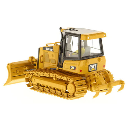 Model of a Caterpillar D5K2 LGP Track-Type Dozer with Rear Ripper on a White Background