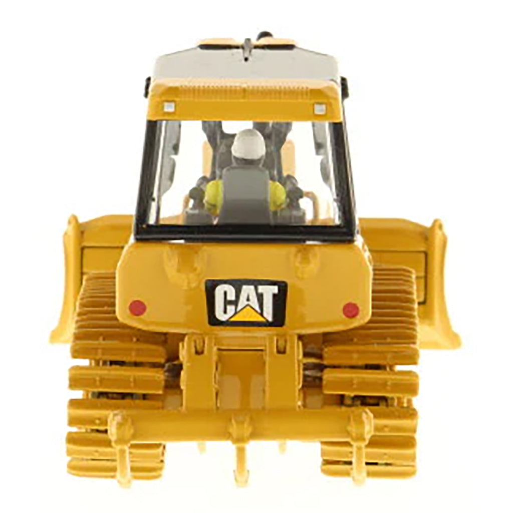 Model of a Caterpillar D5K2 LGP Track-Type Dozer with Rear Ripper on a White Background