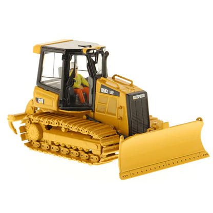 Model of a Caterpillar D5K2 LGP Track-Type Dozer with Rear Ripper on a White Background